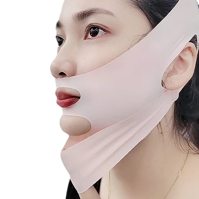 Double-deck Face Slimming Bandage Face Lifting Belt V Line Face Shaper Cheek Chin Lift UP Strap Anti Wrinkle Facial Band Beauty