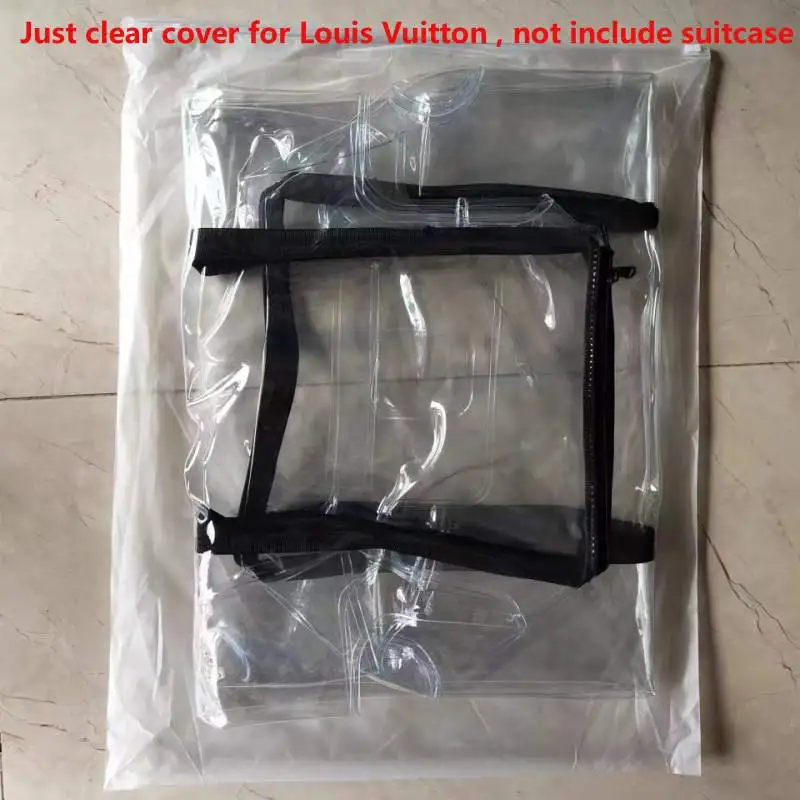 VIP Link Clear Cover for Louis Vuitton 50CM/55CM/70CM with LV Suitcase Protector with Zipper