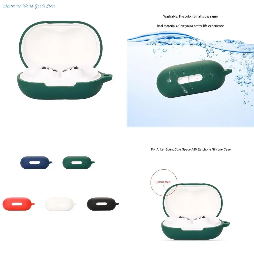 A3PD Headphone Protective-Case Compatible for Space A40 Cover Shockproof Washable Housing Anti Dust Silicone Sleeve