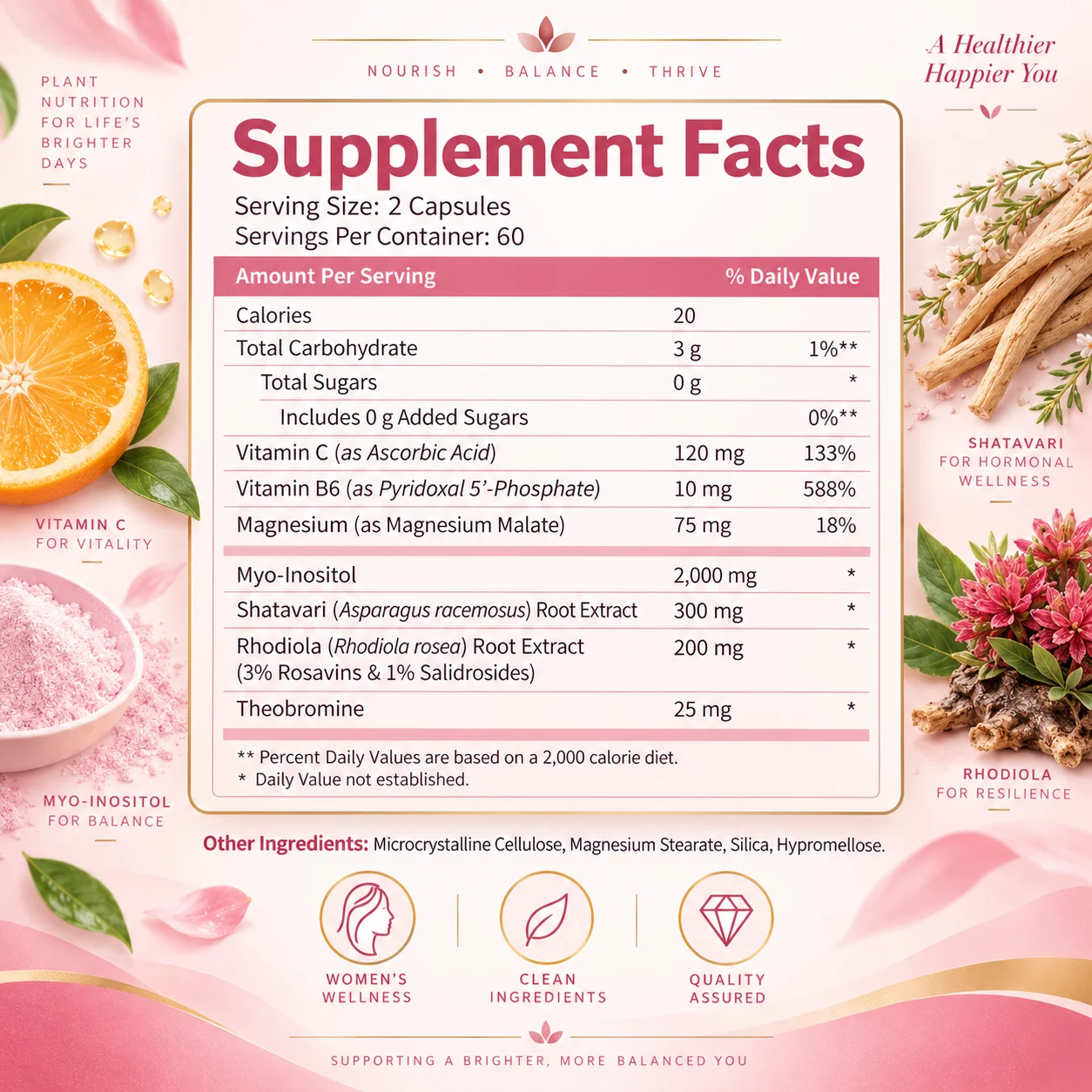 Super Balance Capsules - Hormone Balance, Mood Swings, Reduce Stress, Supports Women's Wellness, Improve Confidence, Skin Health