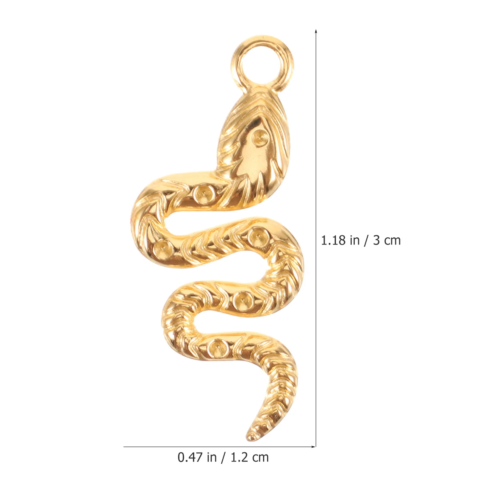 

5Pcs Snake Charms Jewelry Making DIY Accessories Earrings Necklace Bracelet Keychain Pendant Craft Supplies Snake Charms
