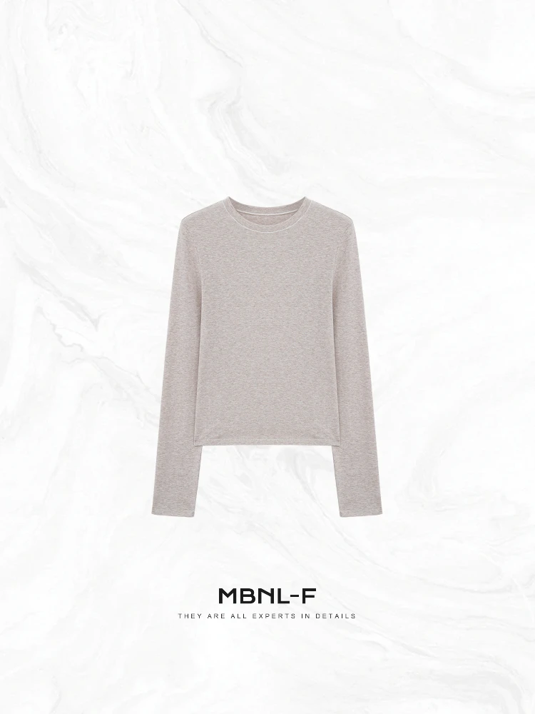 

Хлопковая футболка Kardaian с длинным рукавом, женская, модная, серия MBNLFskim, удобная, дышащая, осенняя, комфортная.