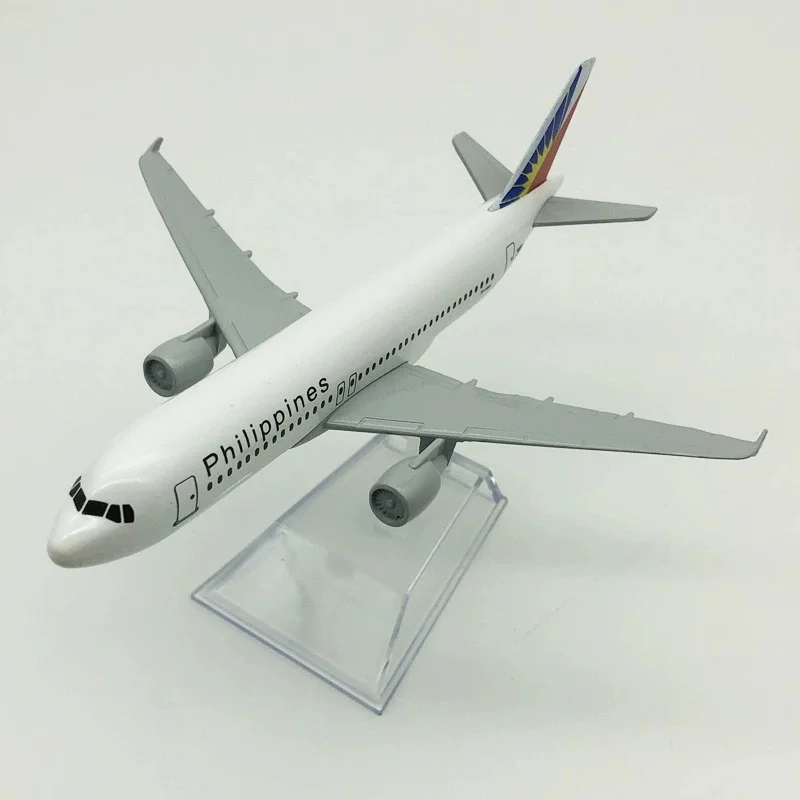 ديكور المنزل مقياس 16 سنتيمتر الخطوط الجوية الفلبينية نموذج طائرة ايرباص A320 طائرة دييكاست الطائرات لجمع أو هدية