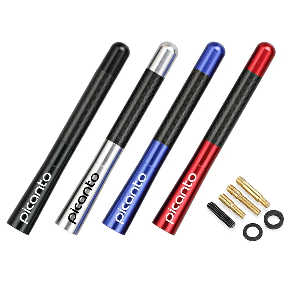 

Антенна на крышу автомобиля 12 см, крышка из углеродного волокна, радиоантенна, автомобильные аксессуары для Kia Picanto Morning GT-Line X-Line 2017 2016 2015