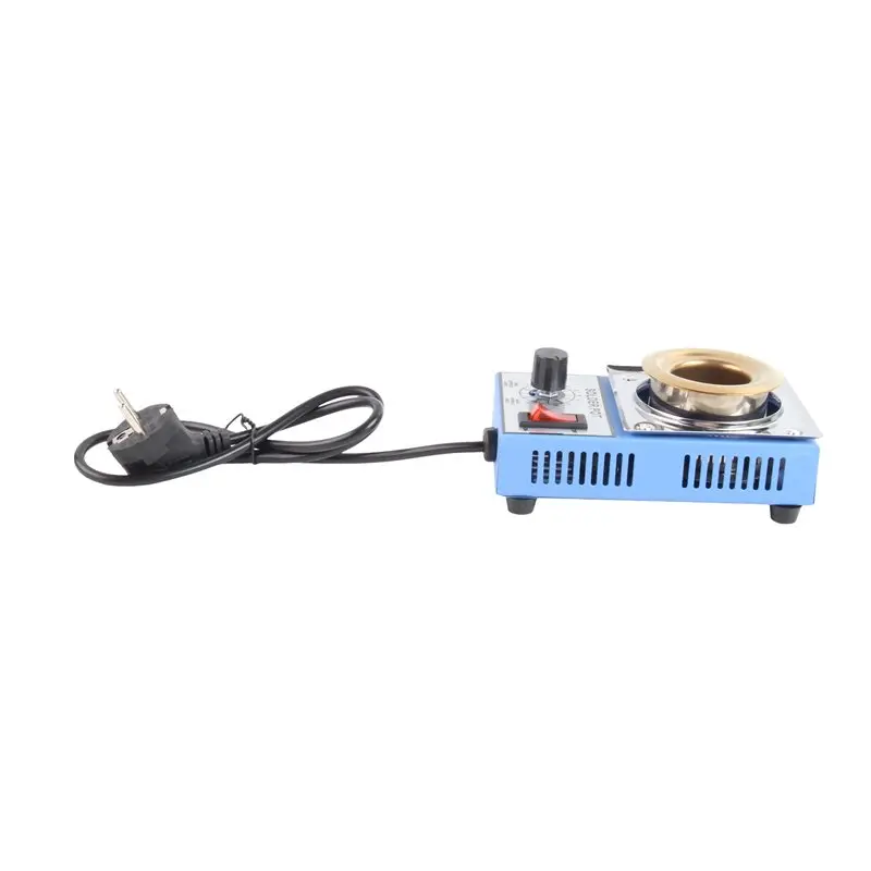 [NEWA64Z!】 Adjustable Temperature Range 200-450° C Tin Melting Furnace Lead-Free Welding Soldering Bath Tool EU Plug Solder
