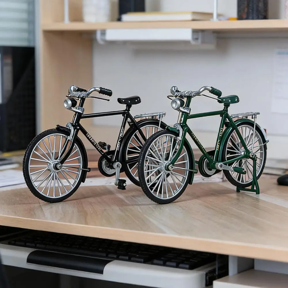 1:10 DIY Mini Alloy Bicycle Assembly Toys Bike Model Realistic Gear Toy With Base Retro Style For Bicycle Enthusiasts Gifts 2026