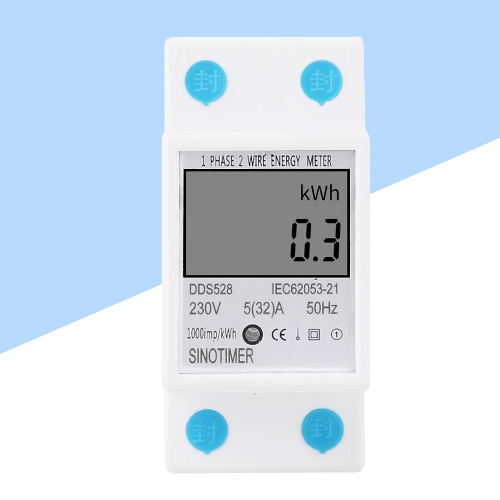 Din Rail Voltage And Current Meter Electronic Multifuction Wattmeter Circuit Measurement