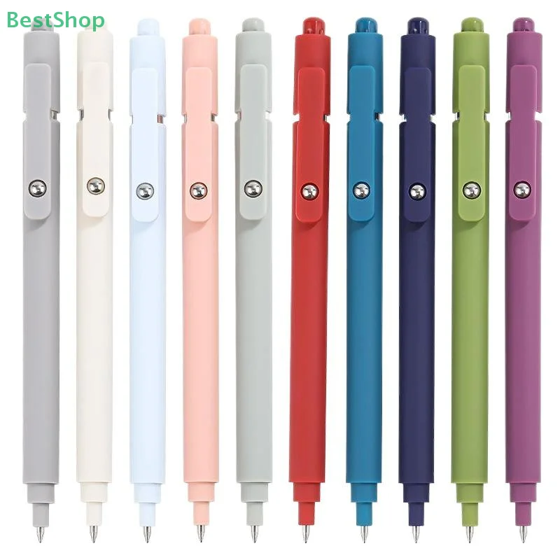 

1Pcs Soft Touch Quick Dry Smooth 0.5mm Gel Ink Pen For School Writing Stationery Supplies New Morandi Colour Gel Pens