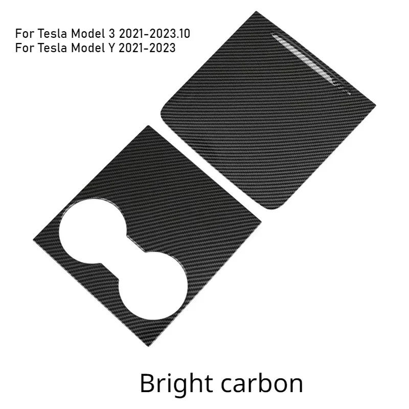 Für Tesla Model 3Y Mittelkonsolen-Patch mit Push-Griff, Mittelkonsolen-Panel, ABS-Abdeckung, passend für Original-Auto-Schutzdekor – Detail 7