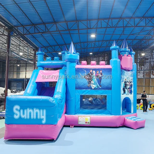 Factory price jumping castle frozen jump house bouncing castles inflatable Cartoon Cute Mini Type inflatable bouncy house