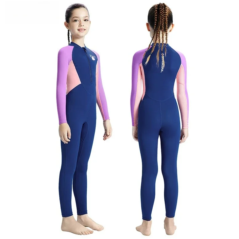 

Children UV Protection Long Sleeve Surfing Water Sports Beach SwimWear Full Body UPF50+Spearfishing Bathing Swim Rash Guard
