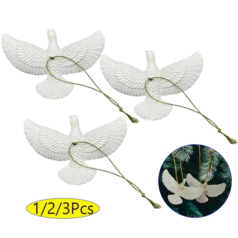Adorno navideño de Año Nuevo, palomas de la amistad estilo palomas, adornos de árbol de Navidad solo en casa, el mejor regalo para alguien especial