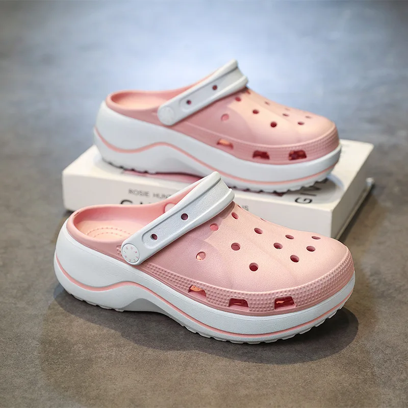 Sandalias de Verano 2026 para Mujer, Estilo Descalzo, Color Caramelo, Plataforma Gruesa, Aumentan la Altura, Pantuflas Casuales, Zapatos de Playa sandalias de mujer verano 2026 sandalias mujer barefoot zapatos baratos
