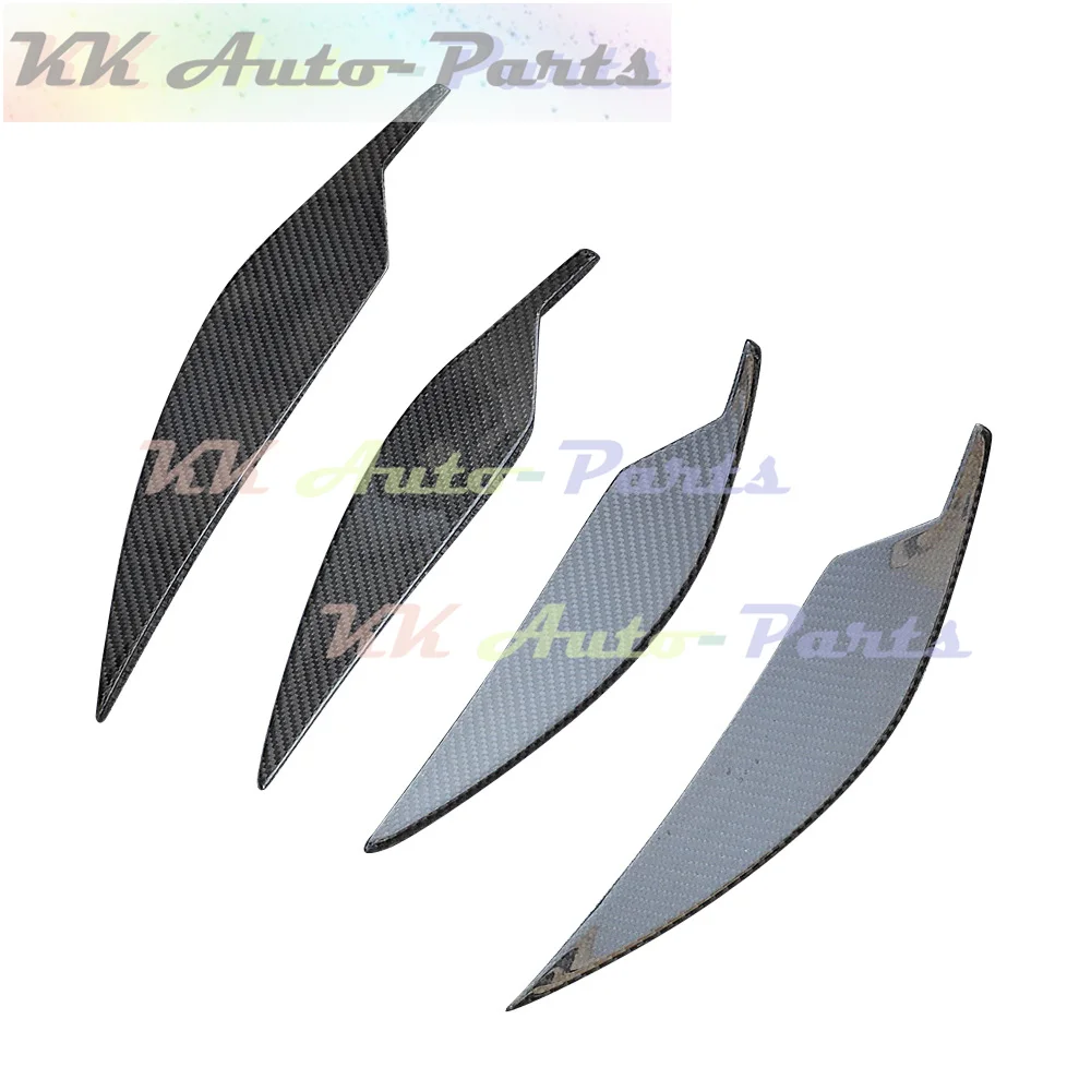 4pcs Carbon Fiber Front Bumper Side Fin Splitter Canard For BMW G80 M3 G82 M4 2021 UP