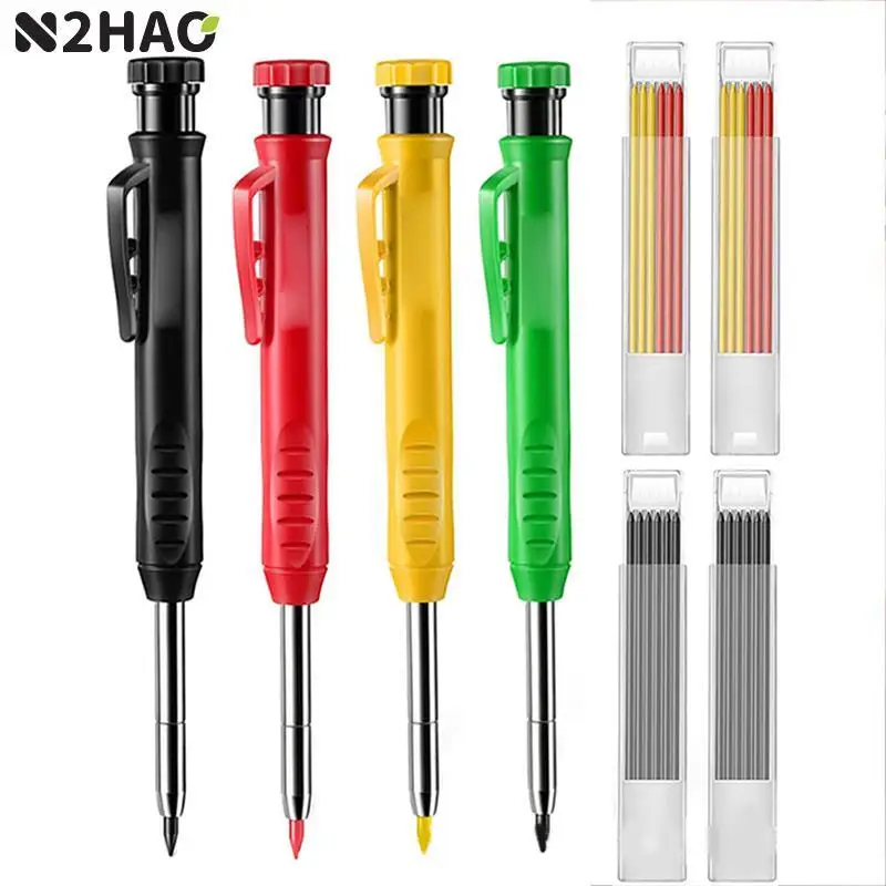 1Pc Scribing ปากกา Solid ดินสอ Carpenter ไม้เครื่องมือดินสอเติมก่อสร้างงานช่างไม้เครื่องหมาย Scriber