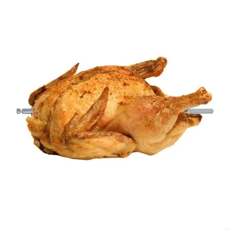 J6PE Rotating Baking Roast Chicken Fork Roaster Rack Duck Roaster Holder for BBQ