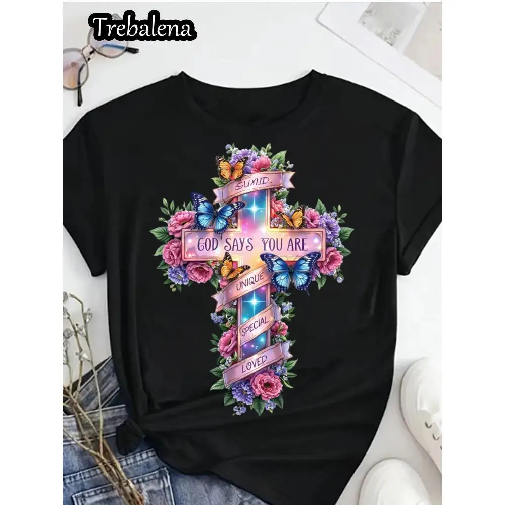 เสื้อยืดคอกลมไซส์ใหญ่ ผ้าฝ้าย 100%