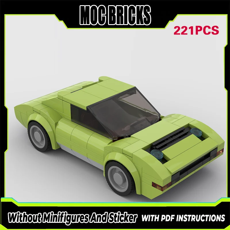

Speed Racing Car Model MOC Building Bricks Miura Top Tier Sports Car Modular Technology Gifts Holiday Assemble Children Toy Suit