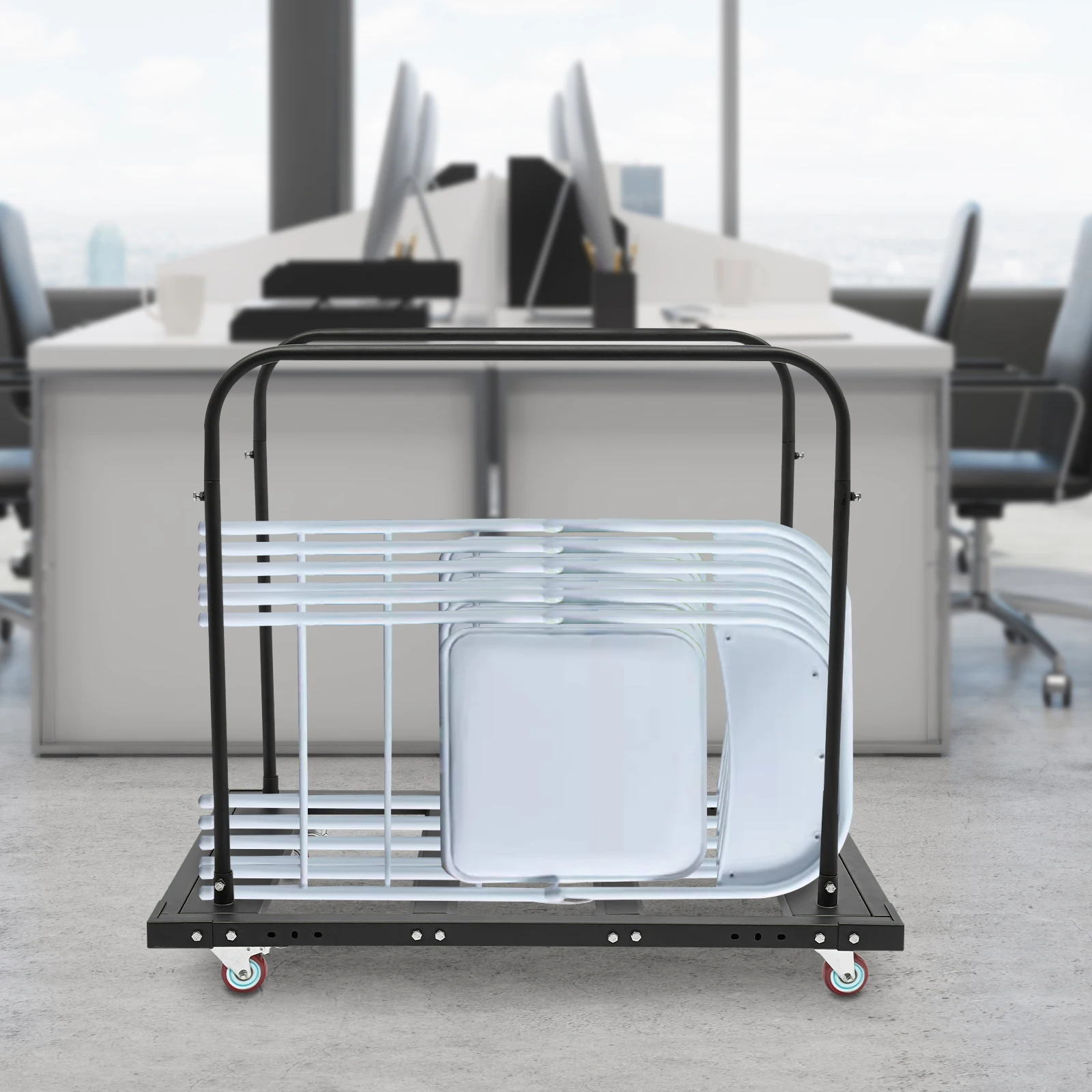 Large Capacity Rolling Cart, Folding Table Cart, Folding Table Trolley