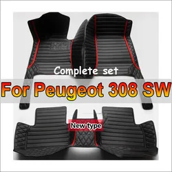 Custom Car Floor Mats for Peugeot 308 SW 2007-2019 Years Interior Details Car Accessories Carpet