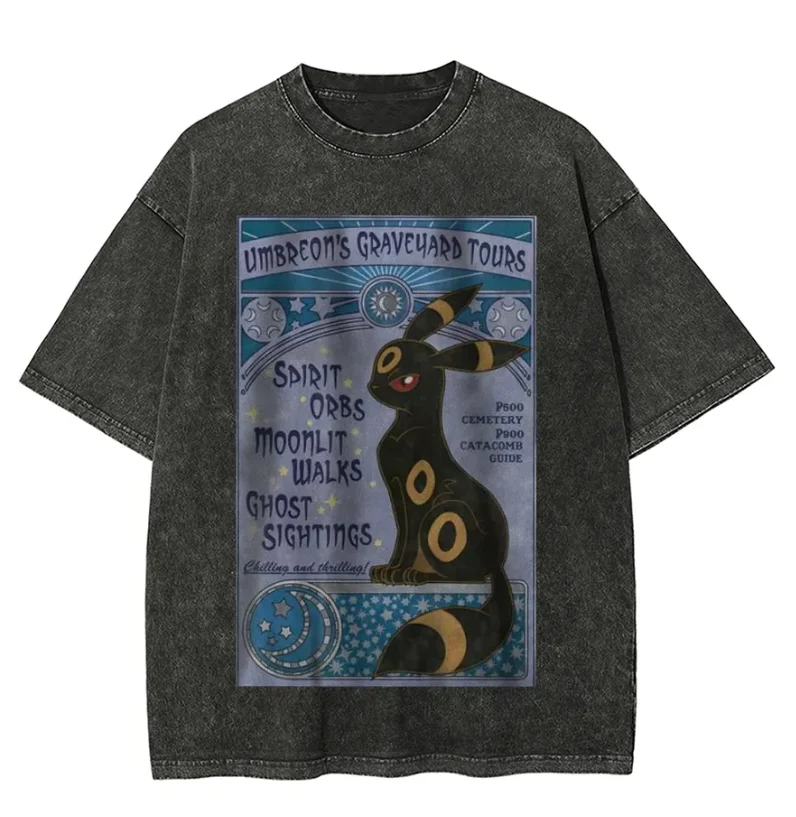 Pok é mon 2026 Sommer Trendy Casual Wear Herren Street Style Anime Bedrucktes Baumwoll-T-Shirt