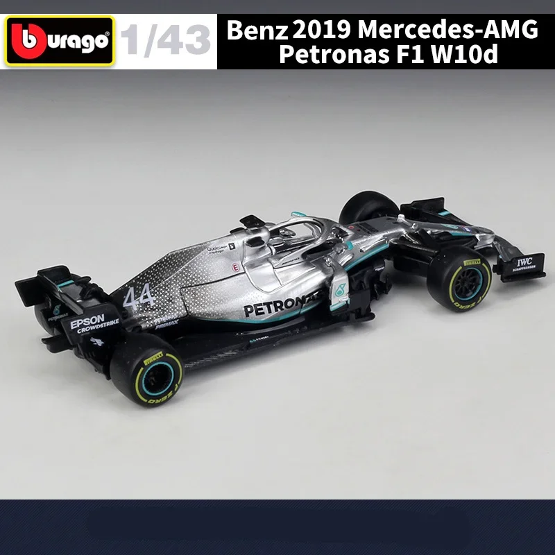 Bburago 1:43 2021 F1 Mercedes-Benz W10 W12 E 44# Lewis Hamilton Valtteri Bottas F1 Formula One Simulation Alloy Racing Car Model