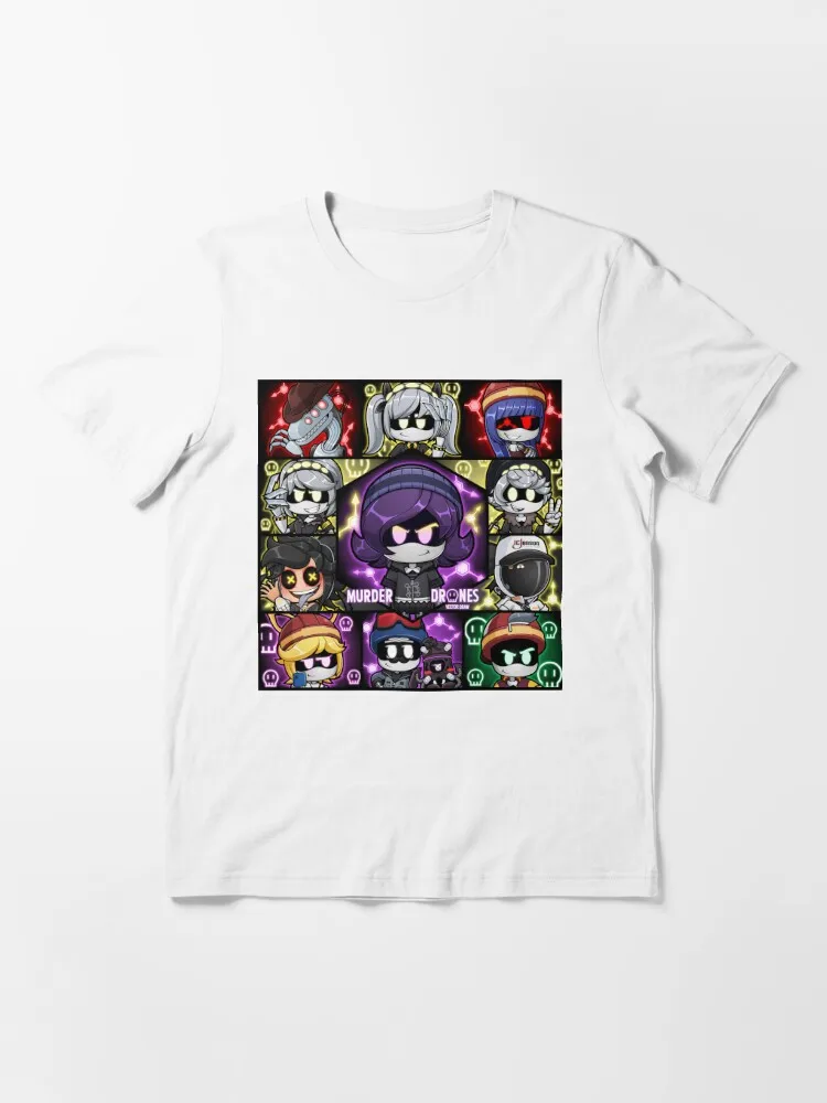 murder drones fanart chibis Essential T-Shirt Comfortable Soft Loose Fashion Tops Tees