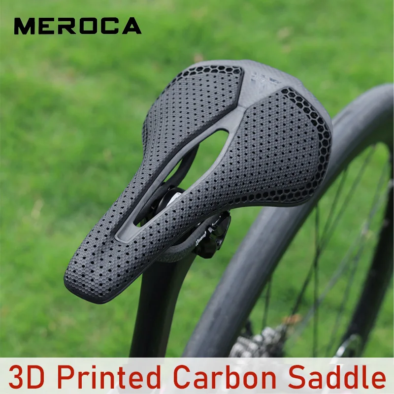 

MEROCA велосипедное седло с 3D принтом MTB, подушка для велосипедного сиденья, удобное велосипедное седло, карбоновое седло для велосипеда, нескользящая подушка сиденья