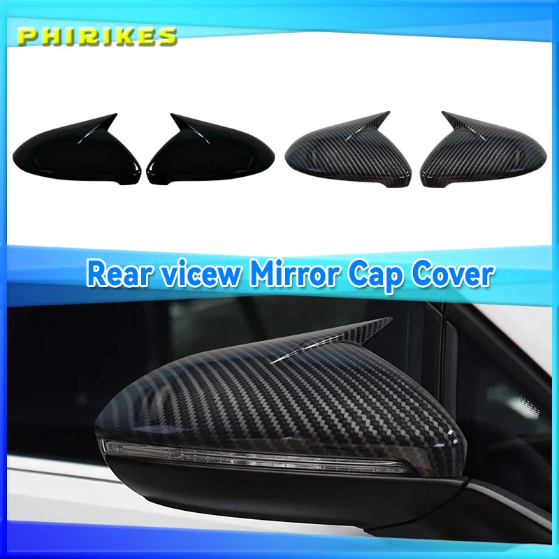 

2Pcs Side RearView Mirror Cover Caps Mirror Tools Case Gloss Black Tuning New For VW Golf 7 MK7 MK7.5 GTI R GTE Base 2014-2019