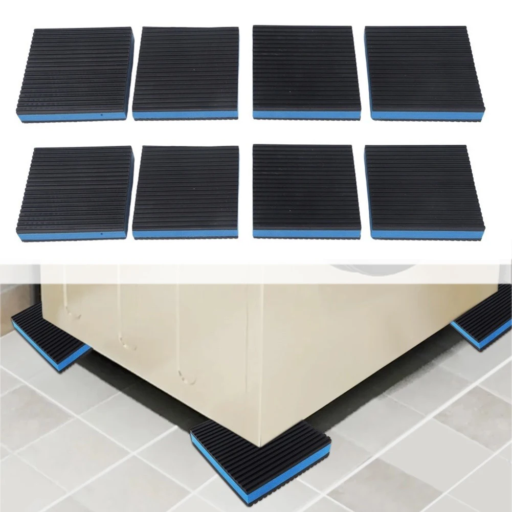 8 Pack EVA Rubber Vibration Stabilizing Pads for Home Gym Equipment For Washers Treadmills Air Compressors and HVAC Units