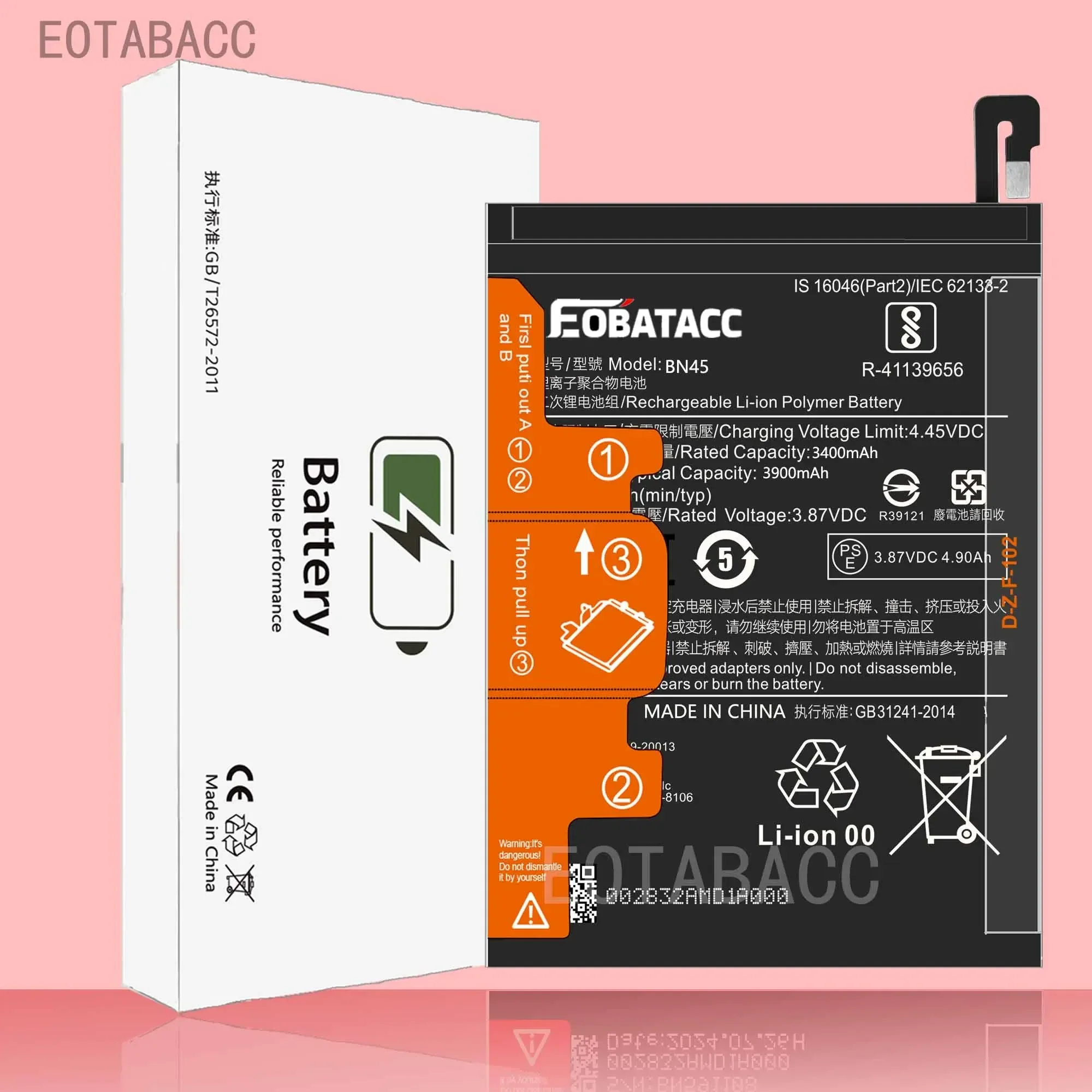 EOTABACC 100% New Original Battery BN45 For XIAOMI REDMi note5 Pro/note5/Mi Note5 Battery +Tools