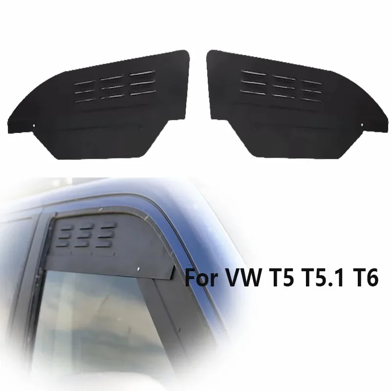 1Pair Front Cab Window Air Vents For VW T5 T5.1 T6 T6.1 Left Right Camper Van Motorhome Aluminum Ventilation Grille Accessories