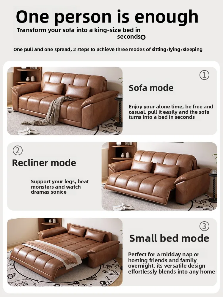 CX intelligent electric sofa bed integrated dual-purpose sofa retractable sofa bed that can sleep for a long time