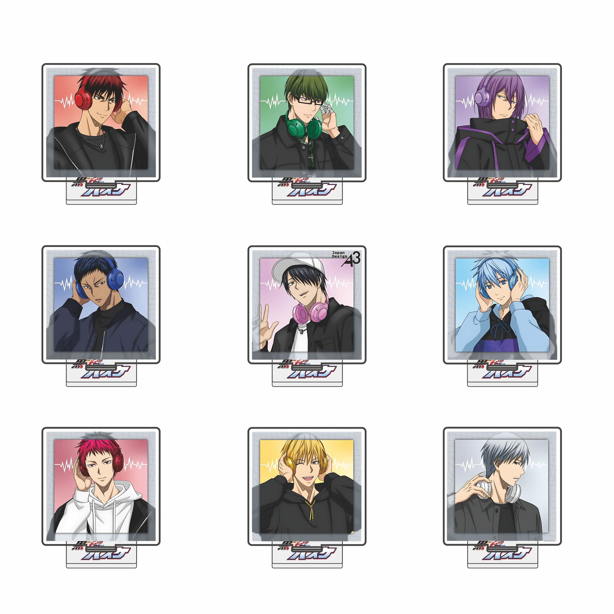 Anime Kuroko's Basketball 10cm Acrylic Stand Kuroko Tetsuya Tabletop Decorations Accessories Decor Gifts Key chain