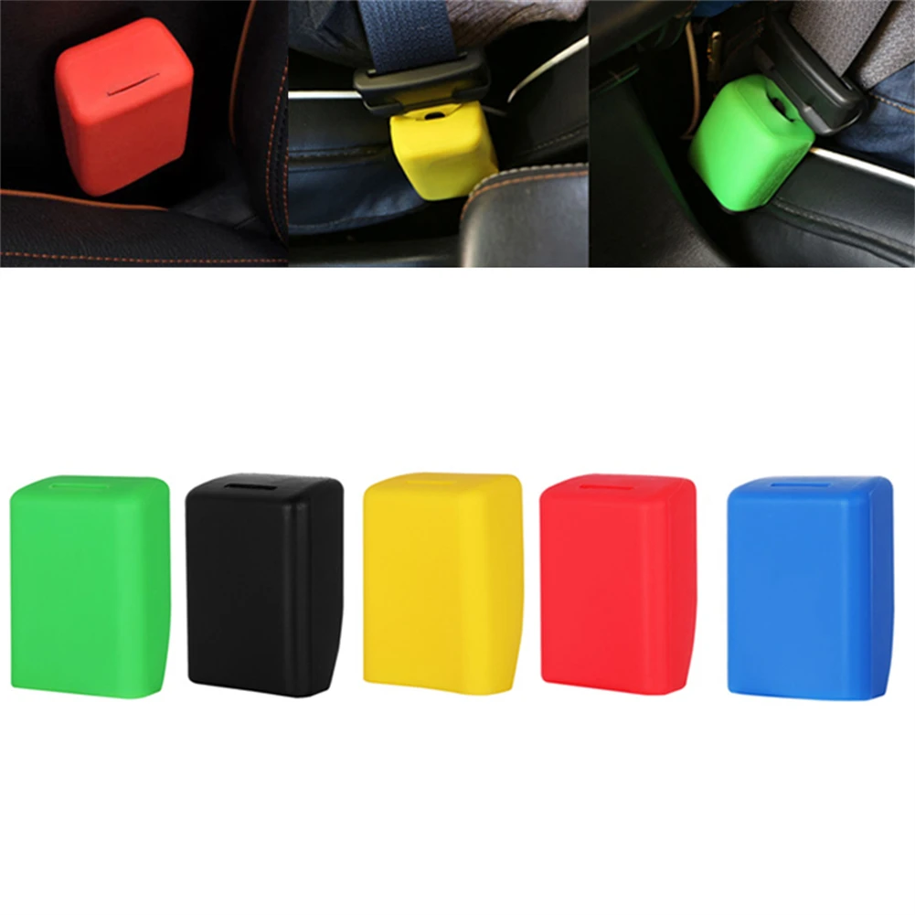 1Pc Silicone Seat Belt Buckle Cover Anti-Scratch Protective Case For Car Interior Accessories Automobiles Parts