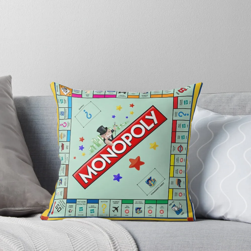 

Monopoly Board Game Classic Throw Pillow Christmas Throw Pillows Covers Pillow Case Christmas christmas cushions covers pillow