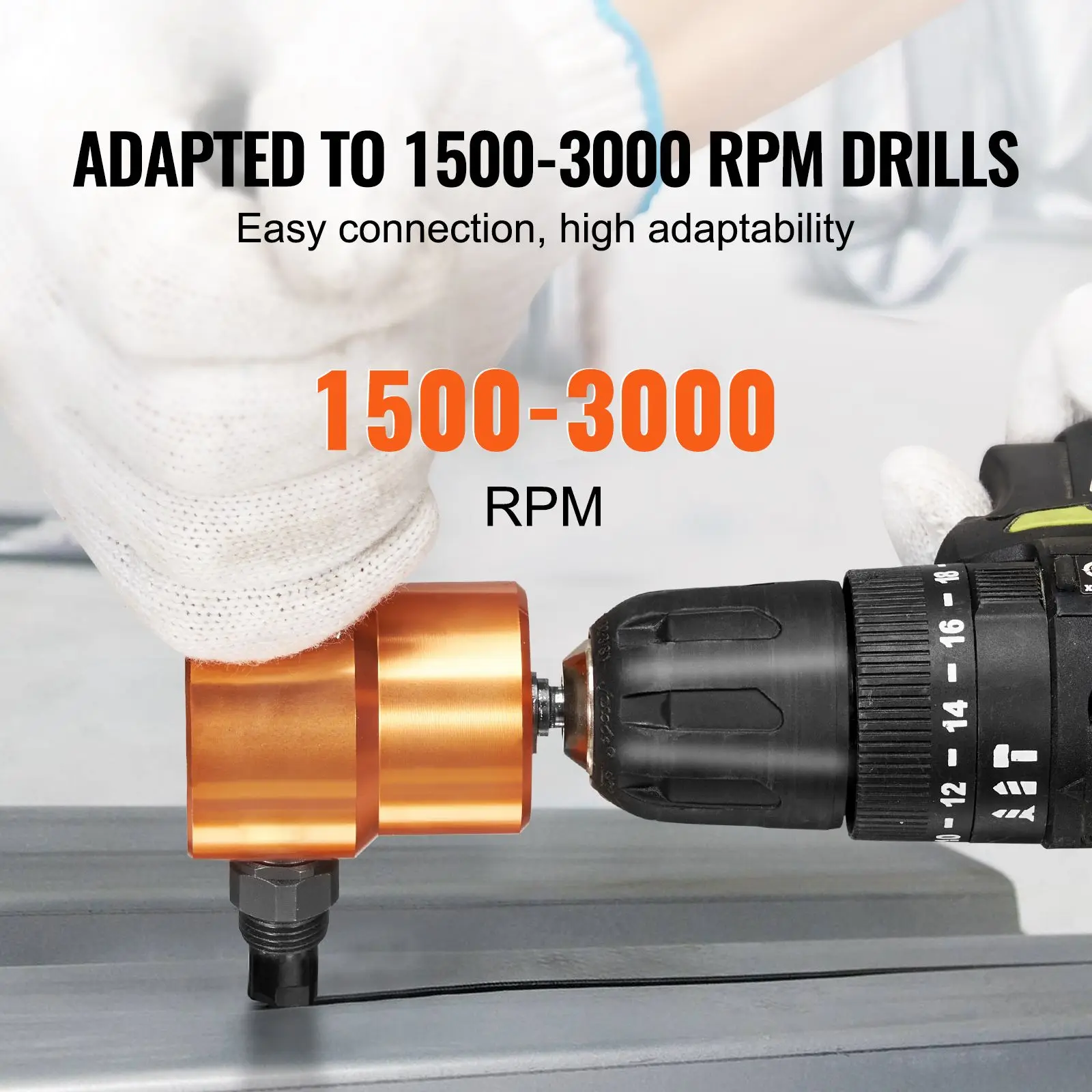 Double Head Sheet Metal Nibbler Cutter, 360 Degree Metal Nibbler Drill Attachment with Extra Punch and Die, Cutting Hole Accessory and Step Drill Bit, for Straight Curve and Circle Cutting