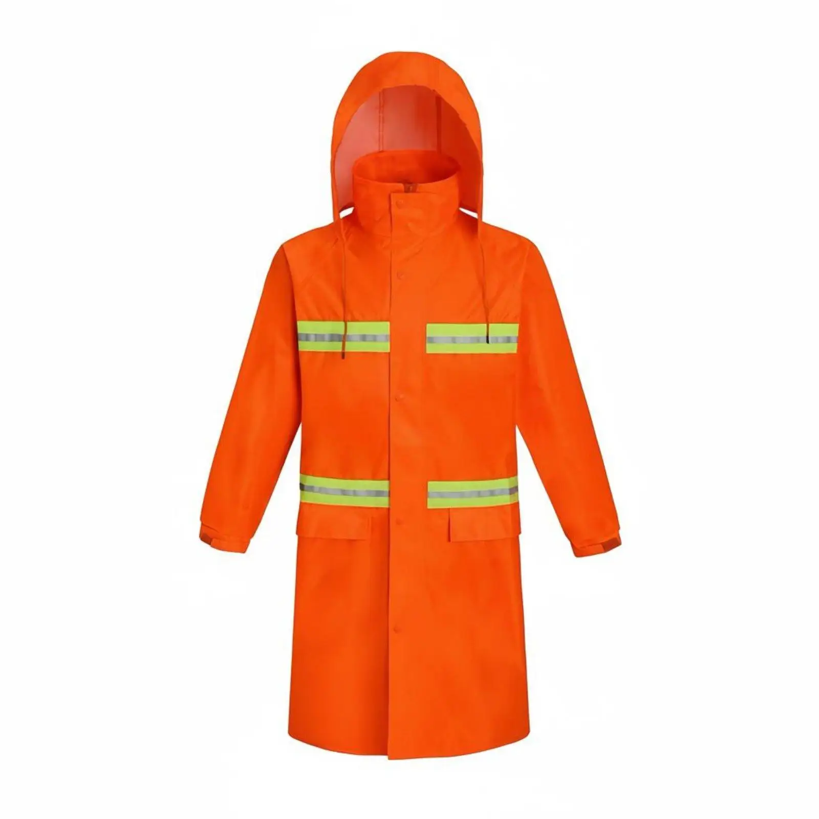 Hooded Raincoat Waterproof Detachable Face Shield for Rainy Work