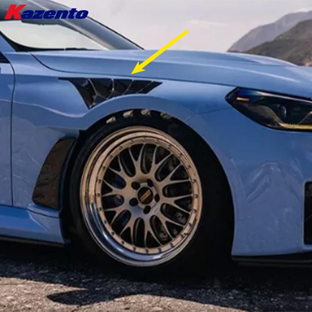 For BMW (G87 M2 2023+ Only) AP Style Fiberglass Front Fender Vents Cut +Add On（Requires cutting the fender for installation）
