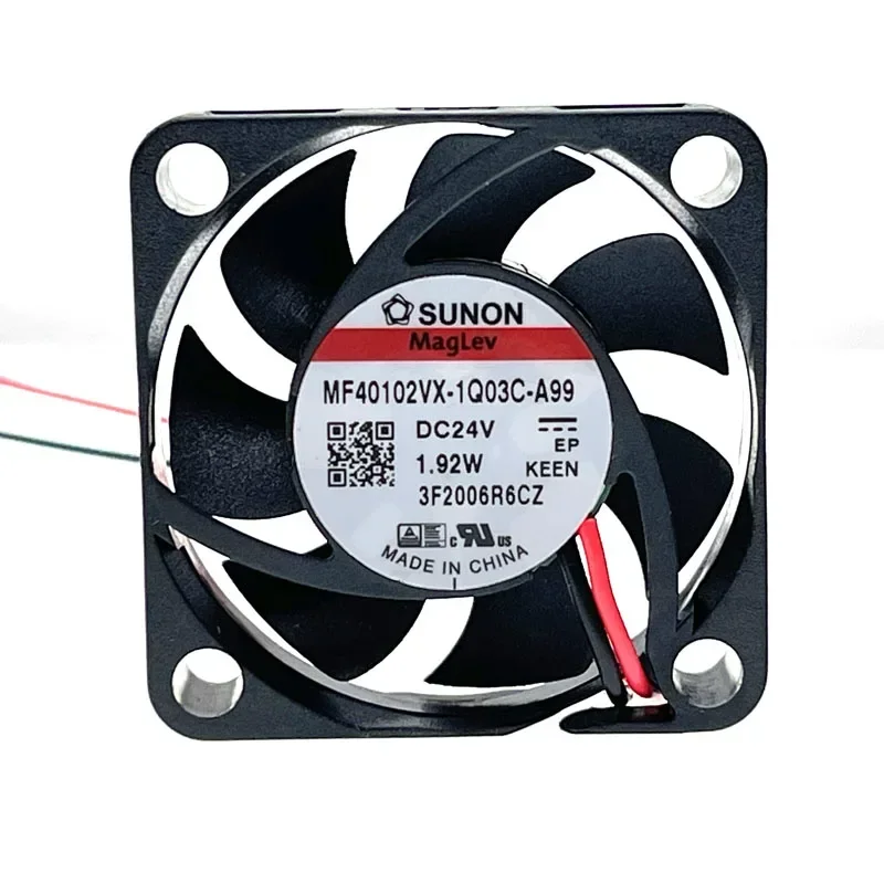 1 Uds nuevo ventilador 4010 MF40102VX-1Q03C-A99 40*40*10MM para impresora 3D magnética Sunon refrigeración DC24V 1,92 W 2 líneas