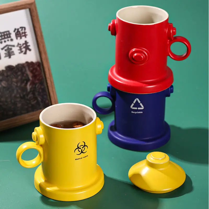 

Fire Hydrant Ceramic Cups Ins with High Aesthetic Value, Bizarre Cup, Minimalist Water Cup, Birthday Gift Mug Drinkware