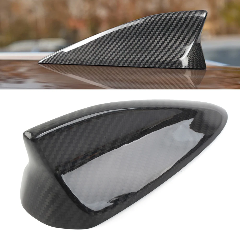 Car Styling Shark Fin Antenna Cover For Mazda3 Axela CX-3 CX-4 CX-5 CX-8 Black Carbon Fiber Car Accessories