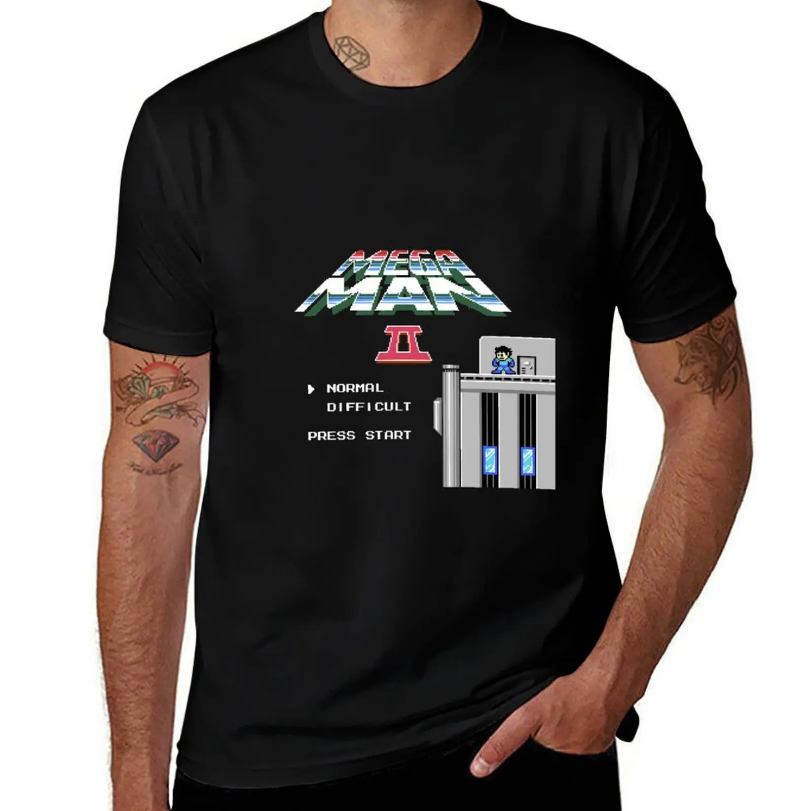 Megaman 2 - He's up on the effin' roof T-Shirt Comfortable Workout Short Sleeve Shirt T-Shirt