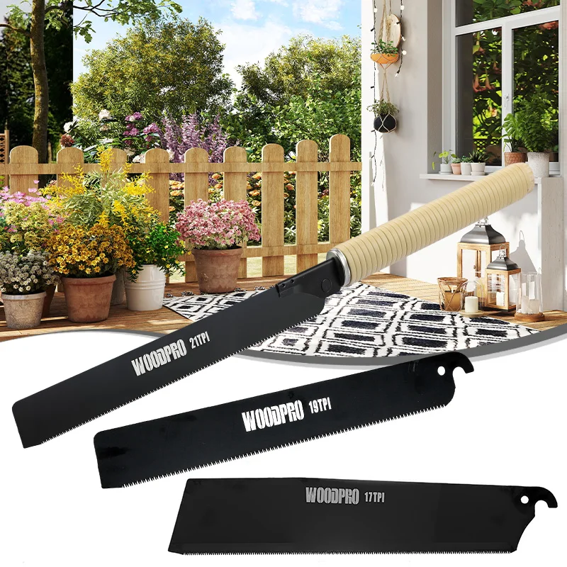 

Набор ручных пил 3 шт. сменные лезвия 17/19/21 одностороннее пильное полотно TPI для деревообработки столярных работ обрезки сада