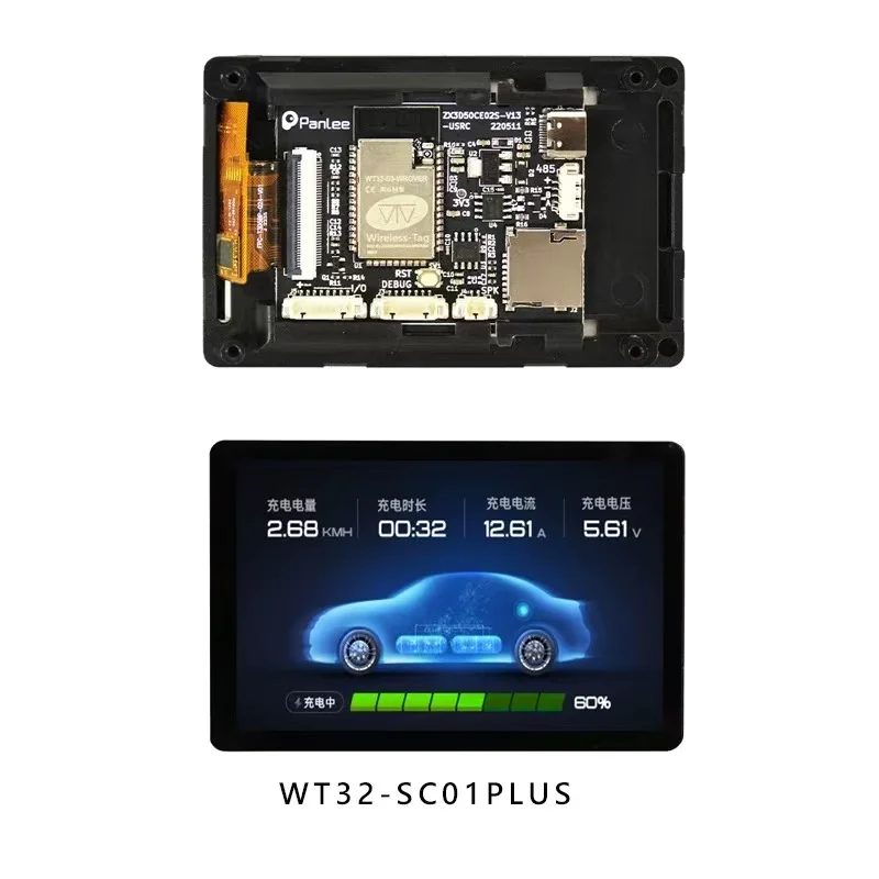 

Development Board - WT32-SC01PLUS With 3.5In 320X480 Capacitive Multi-Touch LCD Screen Built-In Bluetooth Wifi ESP32