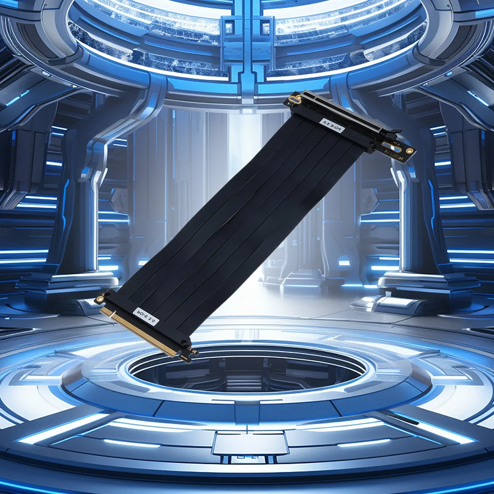 PCI-E Gen 3.0 16X ริเซอร์การ์ดแสดงผลวิดีโอแบบมีฉนวนป้องกัน 90 องศา ° /180 °   สายต่อขยาย GPU แบบไม่สูญเสียข้อมูล 20/25/30/35 ซม.