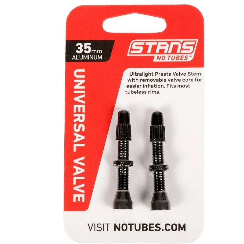 

Stan's NoTubes - Universal Alloy Presta Tubeless with Removable Valve Core in (Pair)