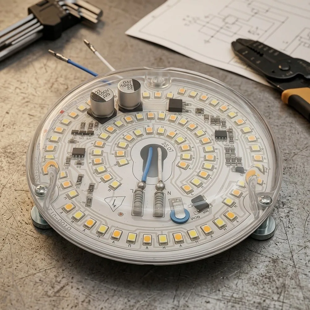 Dimmable Round LED Module 12V 100mm Magnetic Retrofit Light Kit For Ceiling Fan Replacement Parts Home For Lighting Upgrade