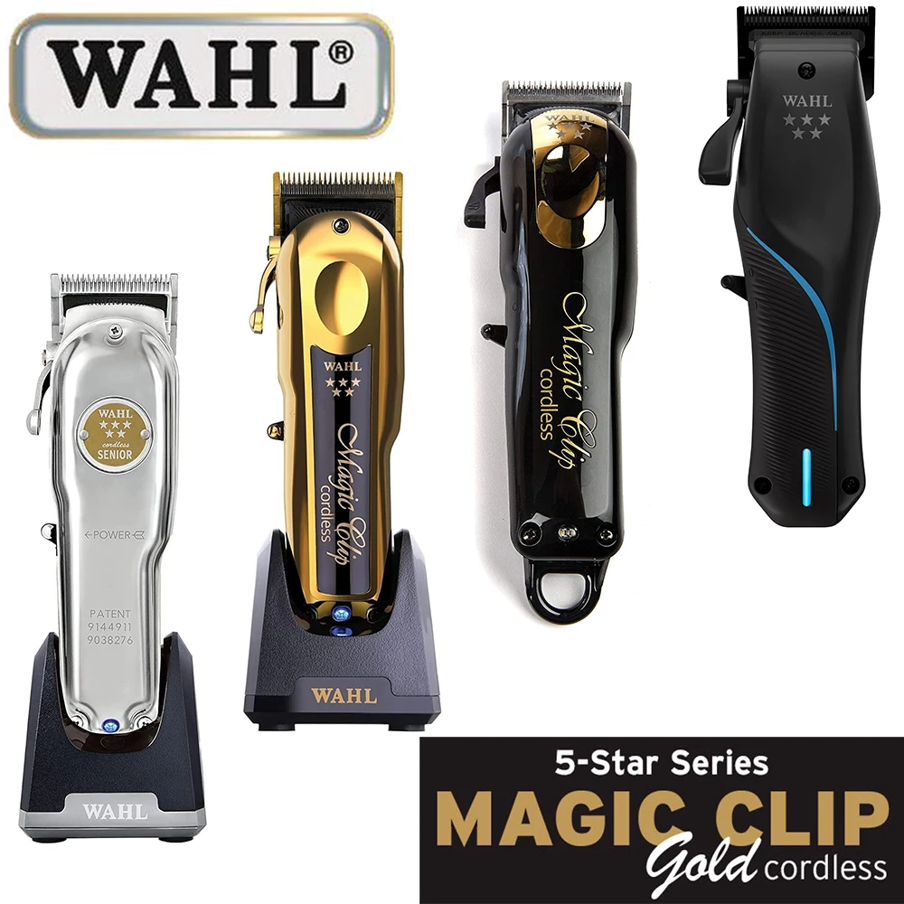 

Профессиональная машинка для стрижки волос Wahl Vapor 8148 Magic Clip Senior Barber, беспроводная машинка для стрижки волос, триммер для волос и бритва с фольгой для парикмахеров и стилистов