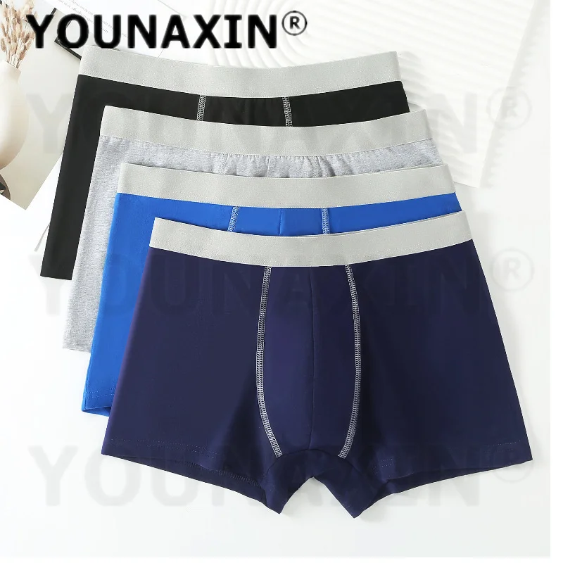 

3 To 5 Pieces Men's Big Size Underwear Cotton Breathable Panties Undies Boy Knickers Multiple Color L XL 2XL 3XL 4XL 5XL 6XL